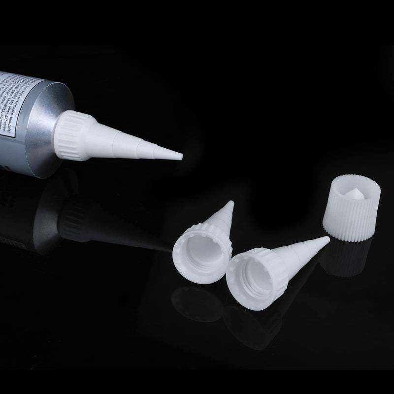 20 Pieces Snip Tip Applicator Adhesive Tube Tips Cap for E6000 Craft Glue 3.7 Ounce Adhesive Tubes, Snip Tip Applicator Cap