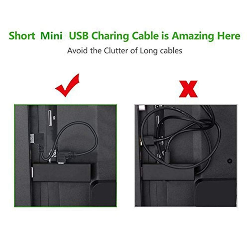 MXTECHNIC Mini USB Data Cable 10IN 90 Degree USB Right Angle Nickel Plated Short USB 2.0 -A-Male-4Pin to Right Angle Mini-B-5Pin for syncing and charging smartphones,GPS,external hard drives (3 Packs) 10in(ch) Mini 3 Packs