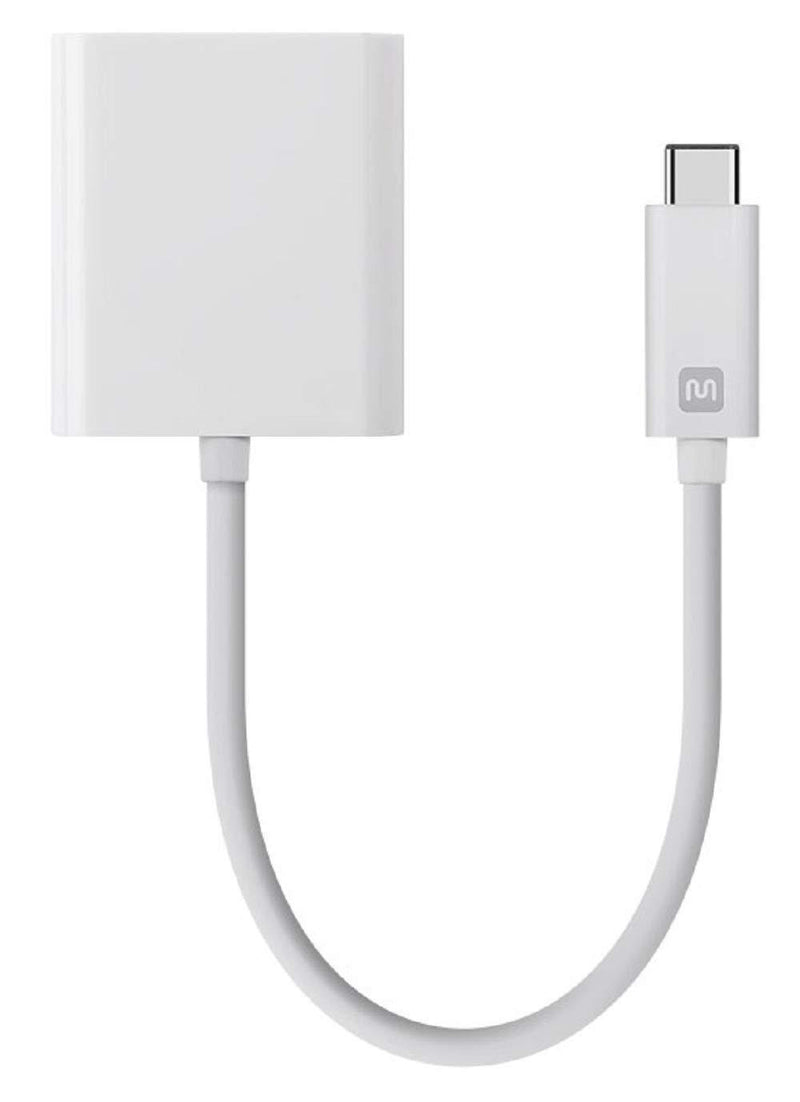 Monoprice USB-C to HDMI Adapter - White, Supports Up To 10Gbps Data Rate & USB 3.1 SuperSpeed - Select Series