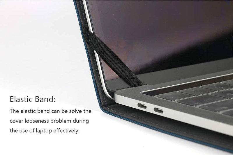 Honeymoon Case Cover Compatible with Lenovo Yoga 9i/7i 2 in 1 & Yoga C940/C740 14 Inch Series,PU Leather Protective Case Cover Laptop Accessories,S022-14-Black Black