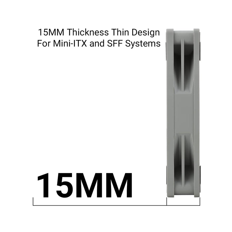Thermalright TL-8015 CPU Fan High Performance Cooler Fan 2200RPM,Low Noise 23.3dBA,4-PIN PWM Cooling Fan(80mm, Gray)