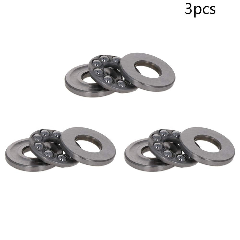 Othmro 51200 10mmx26mmx11mm Thrust Ball Bearing High Temperature Bearing Steel Single Row Rolling 3pcs