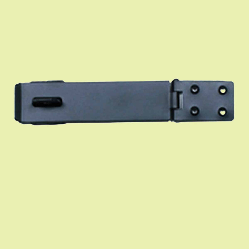 Black Wrought Iron Hasp Lock 5 7/8" Long Heavy Duty Rust Resistant Antique Hasp Staple Latches Safety Padlock Clasps for Cabinets Chest Doors with Screws | Renovators Supply Manufacturing