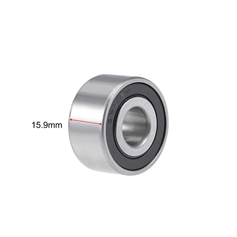 uxcell 3201-2RS Angular Contact Ball Bearing 12x32x15.9mm Bearings 2pcs