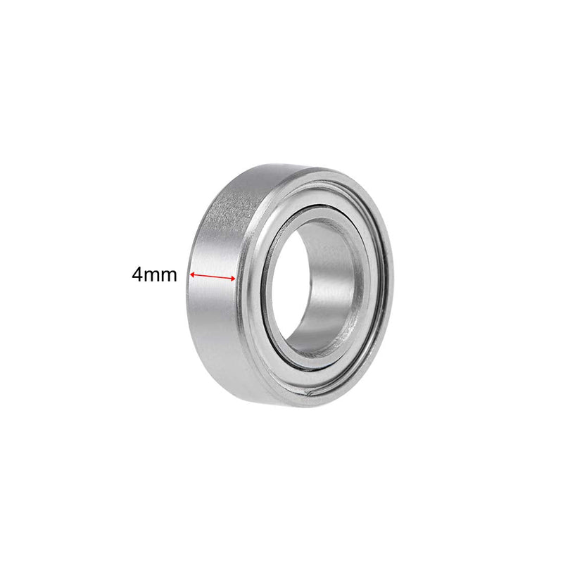 uxcell SMR137ZZ Stainless Steel Ball Bearing 7x13x4mm Shielded MR137ZZ Bearings 2pcs