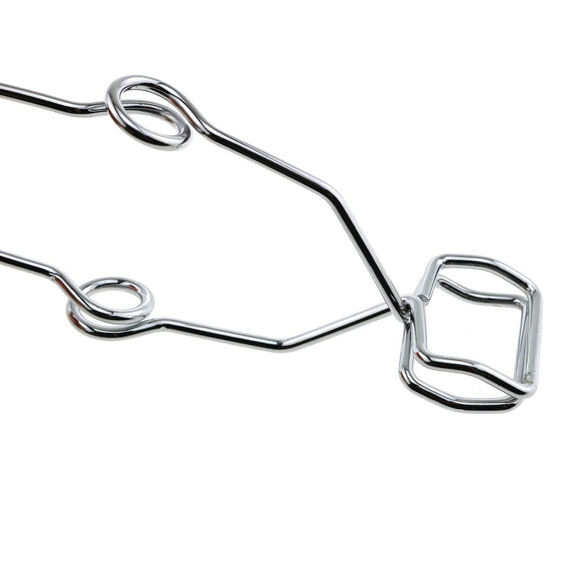 E-outstanding 4-Pack Steel Wire Test Tube Clamp 145mm Fit for 5-40mm Tube Heating Glass Tube Tongs Supplies Lab Test Tube Holder Sprung Tool