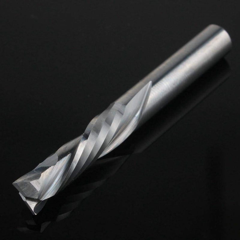 HOZLY 6X25mm UP &Down Cut Two Flutes Spiral Carbide Tool Cutters for CNC Router Compression Wood End Mill Bits