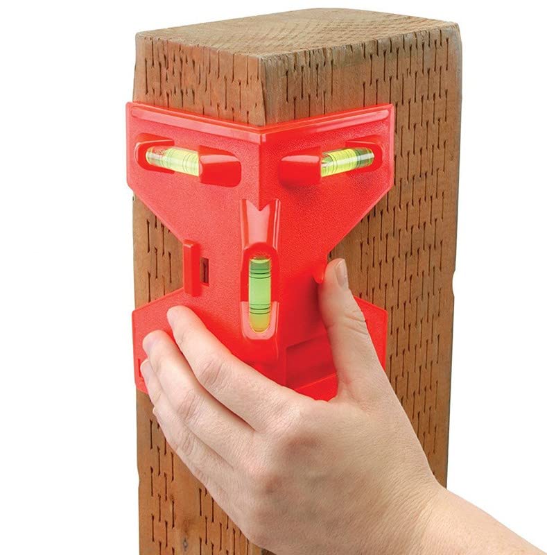 Post Spirit Level Guador Magnetic Spirit Level ABS Adjustable Angle Spirit Level Post Angle Spirit Level 188 mm x 134 mm for Pipe Installation Picture Hanging Assembly Aid