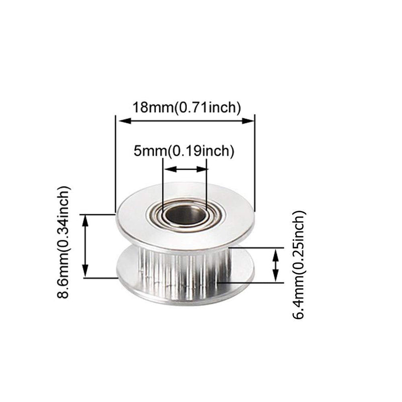 Zeberoxyz Upgrade 2020 Profile X-axis+4040 Double Slot Profile Y-axis Synchronous Belt Stretch Straighten Tensioner for Creality Ender-3 Pro/Ender3 V2/CR-20 Pro 3D Printer Parts (X2020+Y4040) X2020+Y4040