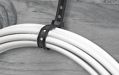 Southwire CT1450015 14-Inch Heavy Duty Cable Ties, Strong 50 lb Test, Universal Easy Zip, Black (Pack of 15)