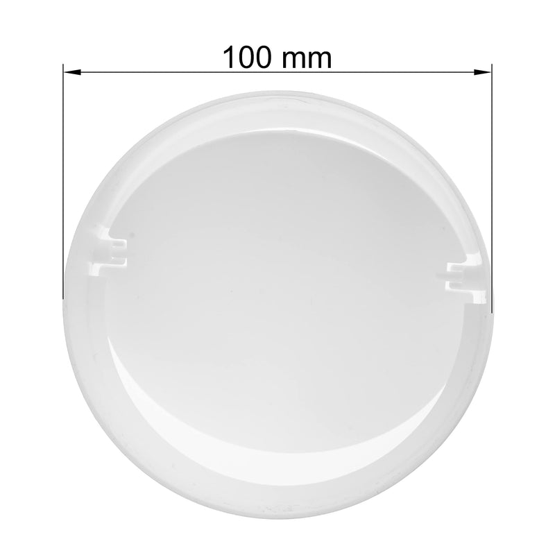 Vent Systems 4'' Inch Backdraft Damper - Backflow Shutter - ABS Plastic - One-Way Airflow Ducting Insert - Inline Fan Vent Deflector 4'' Inch - Pack of (2) 2