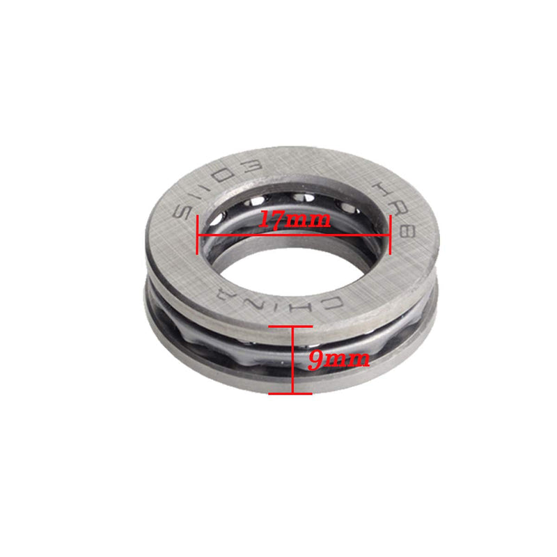 XMHF 51103 Thrust Bearing Flat Seat Single Direction 17x30x9mm Thrust Ball Bearings 4PCS