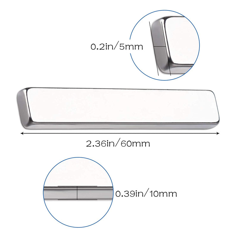 LOVIMAG Powerful Neodymium Bar Magnets, Rare-Earth Metal Neodymium Magnet, Incredibly Strong 33 LB Strength - 60 x 10 x 5 mm, Pack of 6 60x10x5mm-6p