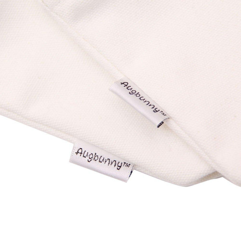 Augbunny Multi-purpose Cotton Canvas Zipper makeup Bag Pouch 4-pack White
