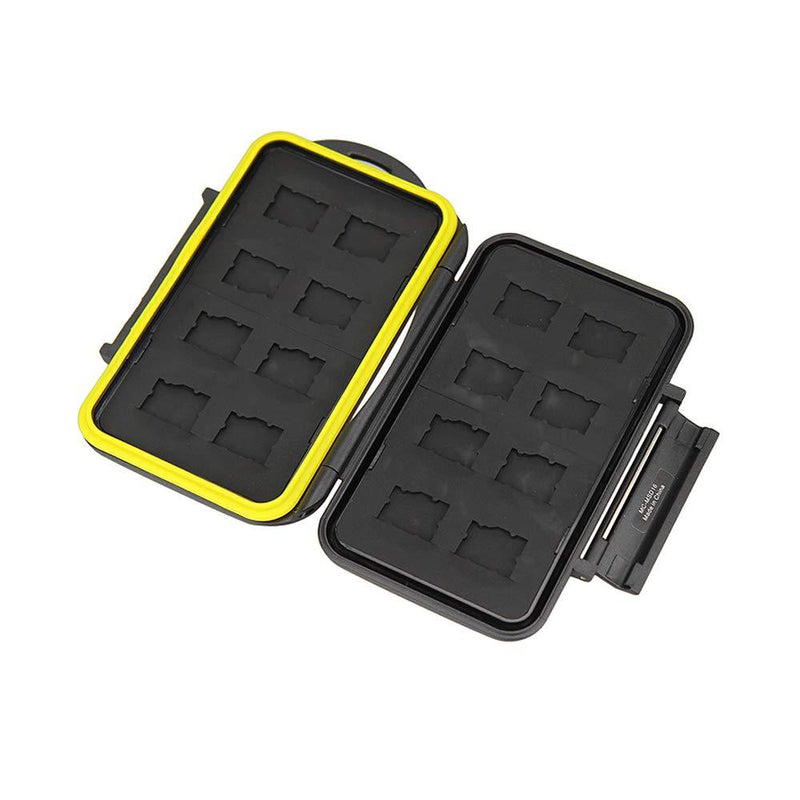 JJC MC-MSD16 Rugged Water-Resistant Memory Card Case (16x microSD Cards)