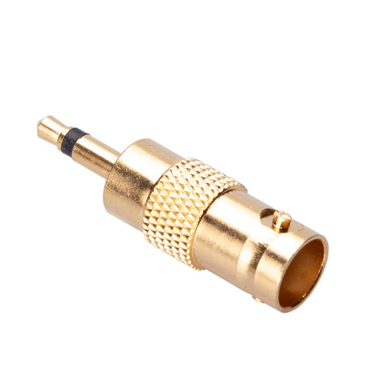 3.5mm Mono to BNC Adapter, BNC Female Jack to 3.5mm TS Male Plug, Gold Pated Bidirection Connector, SDI Coaxial Cables Adaptor for CCTV Surveillance Camera DVI DAB CB Radio Antenna