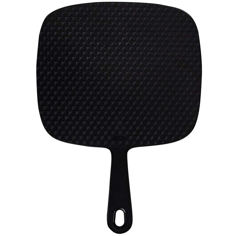 ForPro Large Hand Mirror, Multi-Purpose Mirror with Distortion-Free Reflection, Black, 9” W x 12” L 9x12 Inch (Pack of 1)