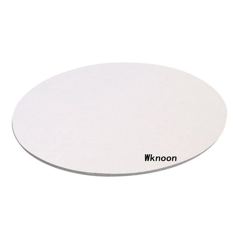 Wknoon Single Circular Blank Mouse Pad - Black - 8" Round Mouse Pads Diameter (200mm x 200mm x 3mm)