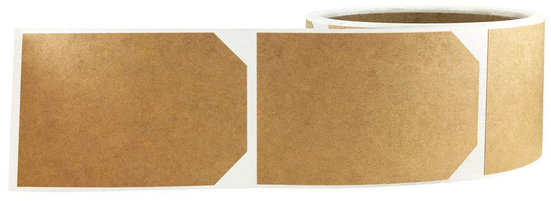 Natural Kraft Blank Gift Tags Holiday Present Stickers 2 x 3 Inch 100 Total Labels