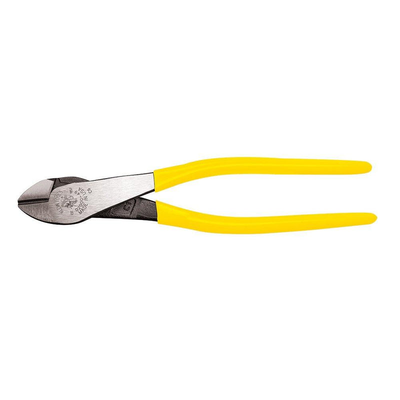 Klein Tools D2000-49 Pliers, Diagonal Cutting Pliers with Heavy-Duty Cutting Knives, Short Jaws and Dual Material Grips, 9-Inch , Yellow