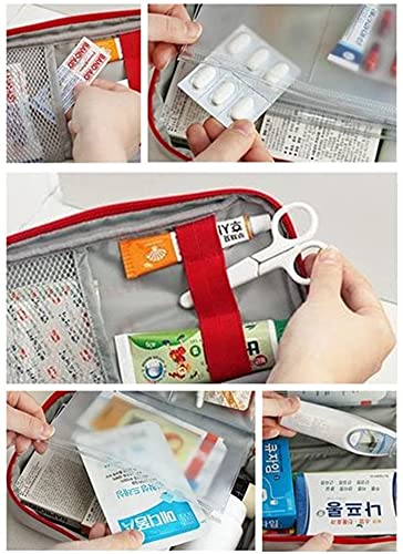 First Aid Bag - First Aid Kit Bag Empty for Home Outdoor Travel Camping Hiking, Mini Empty Medical Storage Bag Portable Pouch (Blue) Blue