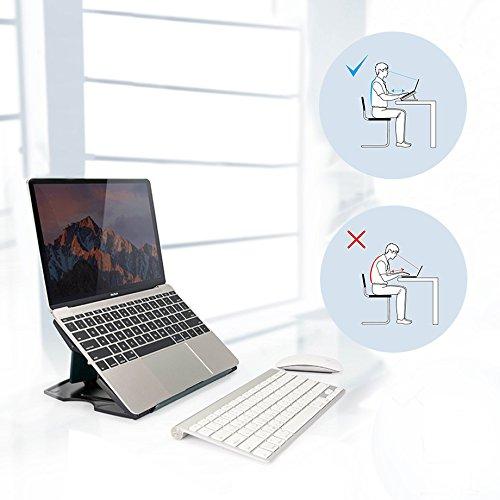 MAX SMART Tablet Drawing Stand, Laptop Stand Riser, Book Reading Stand, Foldable, Portable and Adjustable 6 Angles for Laptop, Digital Graphic Drawing Tablet, Artisul, iPad Pro, Wacom Cintiq (Gray) Gray