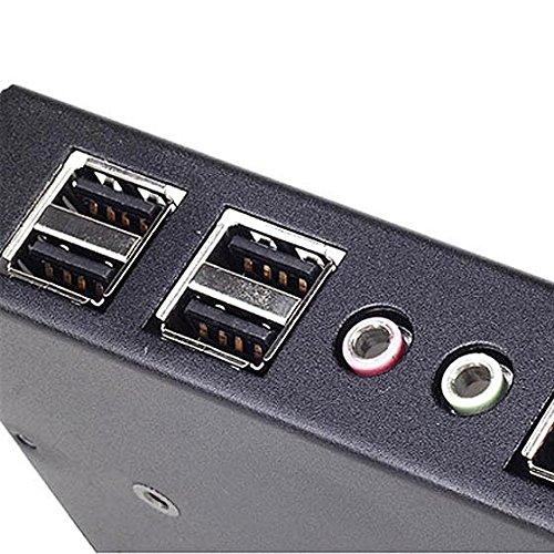SilverStone FP32B Aluminum 3.5-Inch Drive Bay with USB X 4 + E1394 (Black)