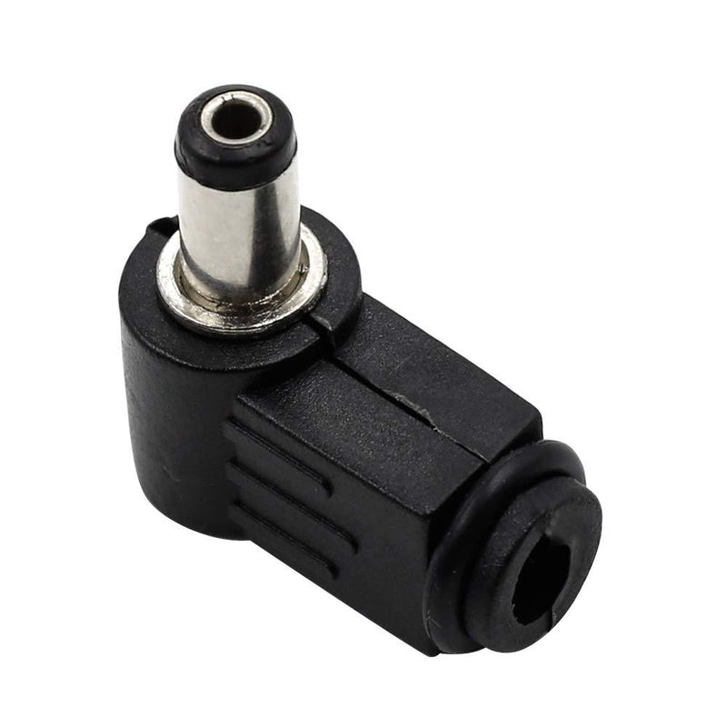 Luomorgo Right Angle 5.5 x 2.1mm/0.22 x 0.08 inch DC Socket Jack Charger Power Plug Solder 20pcs