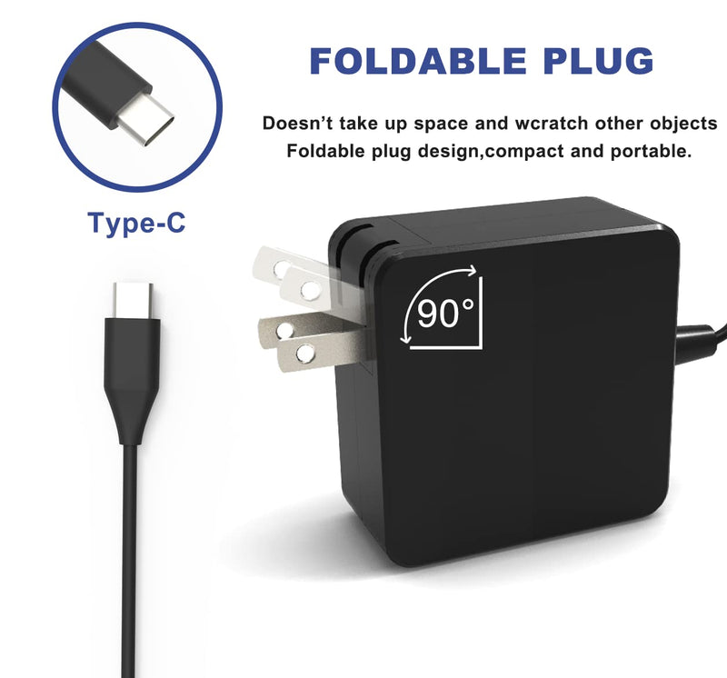 USB C Type C 45W Charger for ASUS Chromebook C302CA C302C C302 C214 C214M C214MA ADP-45EW B CX22NA CX22N CX22 for Samsung Chromebook 4 4+ Plus XE513C24 XE510C24 XE350XBA XE525QBB XE521QAB PA-1300-87