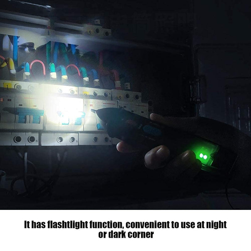 Voltage Tester Pen Intelligent Dual Mode Test Pen Non-Contact Voltage Tester with LED Flashlight Buzzer Alarm