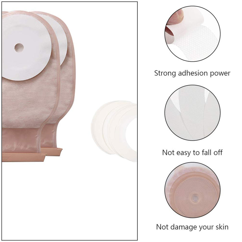 Healifty 40Pcs Ostomy Barrier Tape Elastic Ostomy Barrier Strips Skin Barrier Strips for Ostomy Bag Colostomy Bags