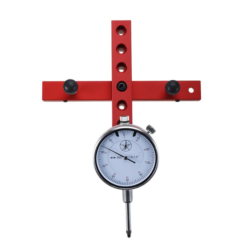 NORJIN Table Saw Dial Indicator Gauge, Table Saw Gauge for Aligning and Calibrating Work Shop Machinery, 0.01in Resolution
