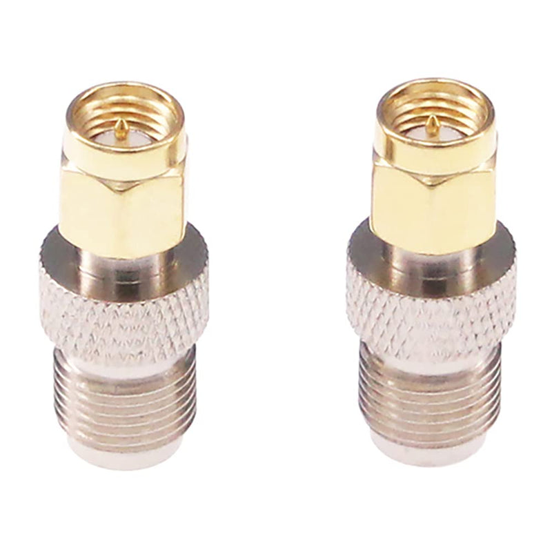 RFaha 5pcs SMA Male to F Female RF Coax Adapter SMA to F Coaxial Connector Adapter for RTL-SDR/Antenna/Cell Phone Booster(F15-5)