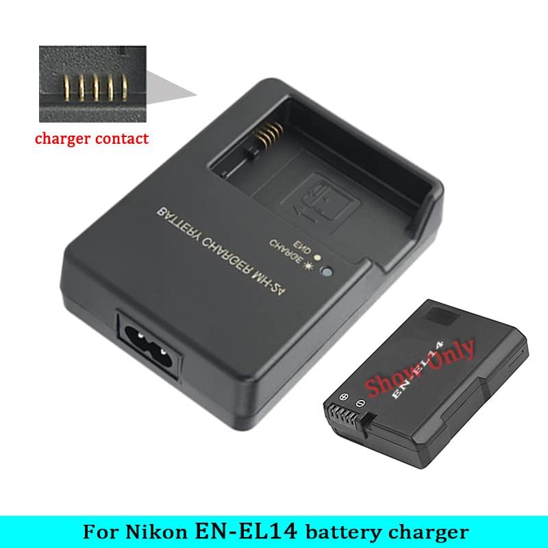 Camulti MH-24 Battery Charger Fast Charging for Nikon EN-EL14 Battery P7100 P7000 D3100 D5200 D5100 Camera