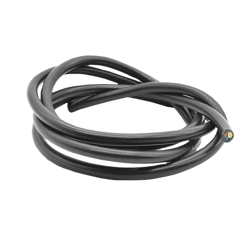 3m supply cable black H03VV-F 3 x 0.75qmm PVC insulated hose cable 3G lighting cable lamp cable cable power cable
