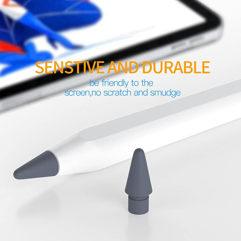 AWINNER Pen Tip Compatible with Apple Pencil Tips 1st & 2nd Generation Color Nib (Grey) Grey