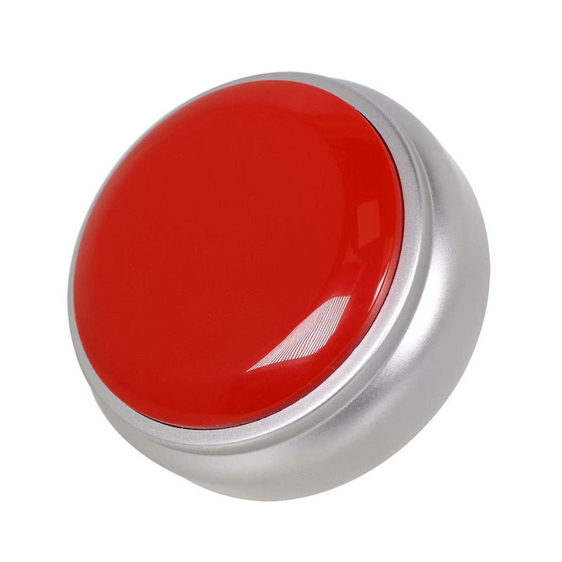Netual Voice Recorder Buttons Sound Buttons Recordable Custom Easy Button Record Any 30S Message Battery Included(Red+Silver)