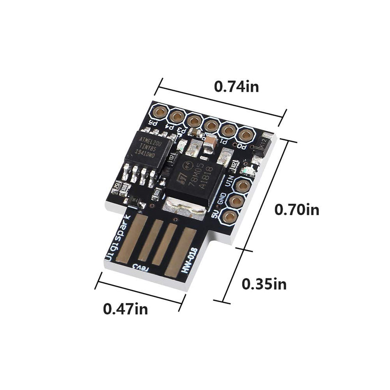 AiTrip 5pcs Digispark Kickstarter Attiny85 General Micro USB Development Board for Arduino USB ATTINY85