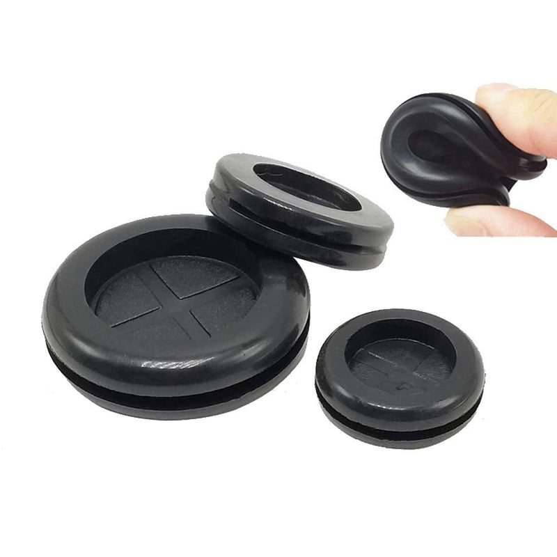 Flyshop 1-3/16" (30mm) ID 1-1/2" (38mm) Drill Hole, Hole Grommets Synthetic Rubber Grommets Wire Protection Firewall Hole Plug, Round, 4-Pack 1-1/2" (Drill Hole Size)