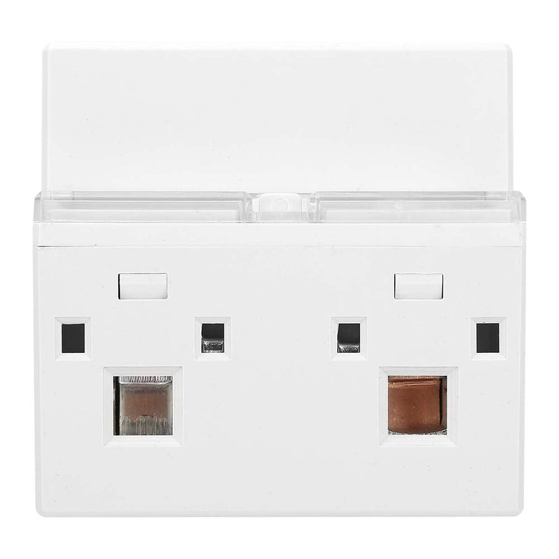 Electric Meter, KWh Meter, Single Phase 4P LED DIN-Rail Electricity Power Consumption Wattmeter Energy Meter, 10-40A
