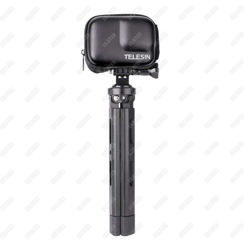 Mini Storage Bag Case for GoPro Hero9 Hero8 Black Camera + GoPro Hero 9 8 Rubber Lens Cap Cover, ULBTER Carrying Portable Boxes Accessory for Go pro Hero9 Hero8 [2+1 Pack] Black Bag+Cover