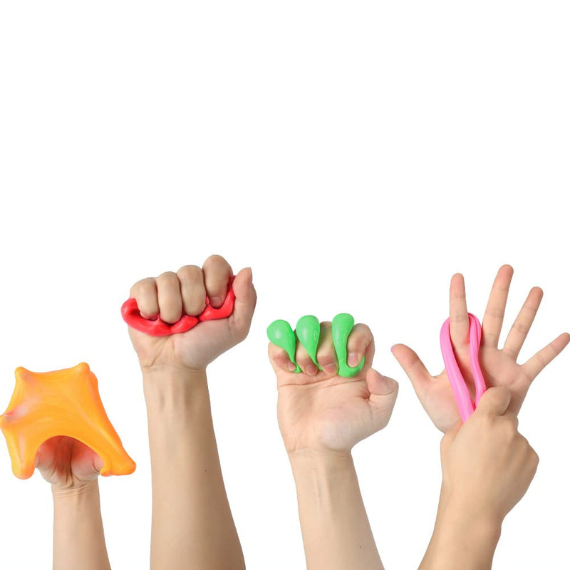 Exercise Putty - Therapy Putty - Play Putty for Kids (6 Pack, 1.8-oz Each) Hand Exercise Rehabilitation, Stress and Anxiety Relief, Increase fine Motor Skills and Finger Strength. - CLOUD PUTTY