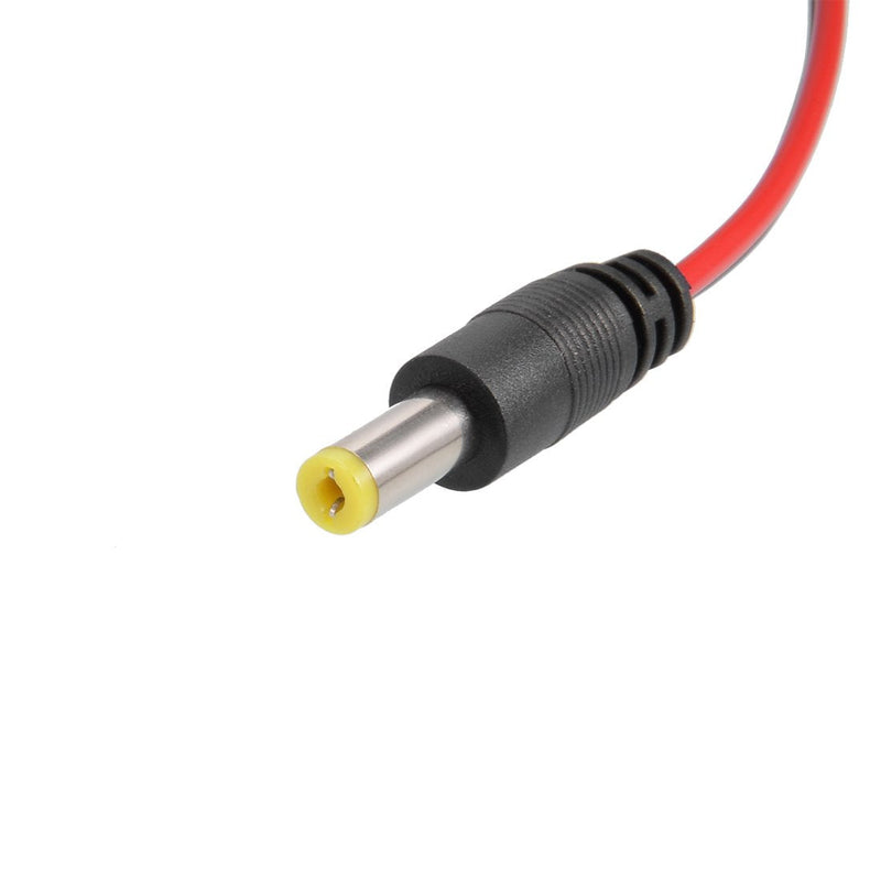 uxcell 2Pcs DC Power Pigtail Cable 12V Male Connectors for CCTV Camera Lighting Adapter 2.1mmx5.5 mm Ultra Thick
