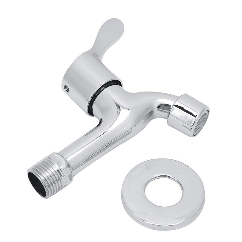 G1/2in Zinc Alloy Faucet Washing Machine Faucet Wall Faucet for Kitchen Home Bathroom Chrome Plated