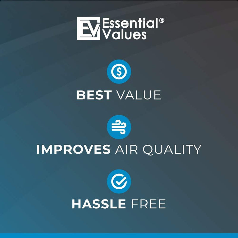 Essential Values 6 Pack Compatible Replacement Filters (30 Dryer Loads) for Bettervent Indoor Dryer Vent