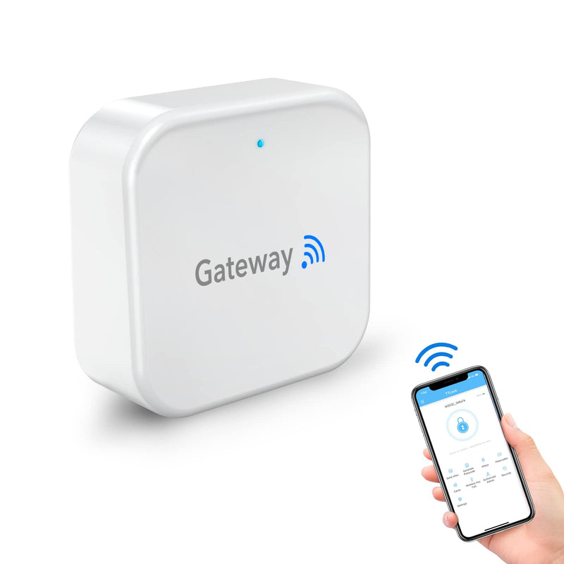 Smart Wi-Fi Gateway, G2 Hub for Keyless Entry Door Lock, Remote Control & Manage Bluetooth Deadbolt Door Lock with TTLock App, Wi-Fi Bridge Work with Alexa Google Home for Voice Control