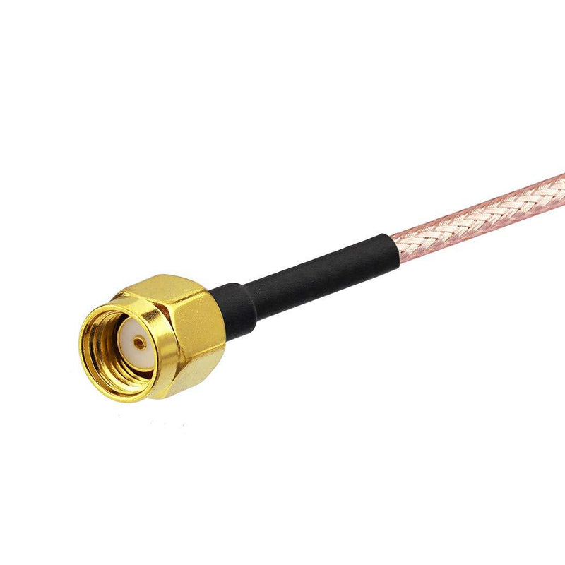 Bingfu WiFi Antenna Extension Cable (2-Pack) RP-SMA Male to RP-SMA Female Bulkhead Mount RG316 Cale 1m 3 feet for WiFi Router Security IP Camera Wireless Mini PCI Express PCIE Network Card Adapter 39 inch / 1m