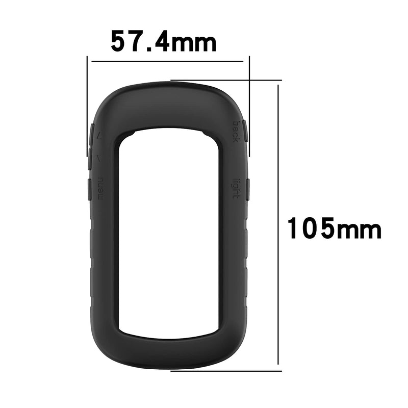 MOTONG for Garmin eTrex 22x Case Cover - Silicone Protective Case Cover Shell for Garmin eTrex 22x/32x/201x/209x/309x(Silicone Black)