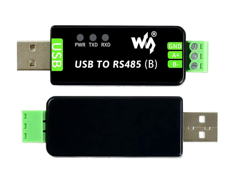 Waveshare Industrial USB to RS485 Converter with original CH343G and SP485EEN 300bps ~ 3Mbps Baudrate Built-In Lightningproof Tube,Resettable Fuse, ESD and TVS Protection Circuits