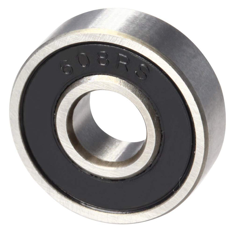 Othmro 8Pcs 608-2RS Deep Groove Ball Bearings, Double Rubber Sealed Bearings, High Carbon Steel Roller Guide Bearings 0.31x0.87x0.28inch for Scooters Skateboards Ship Rudder Shafts Dental Equipment 8*22*7mm